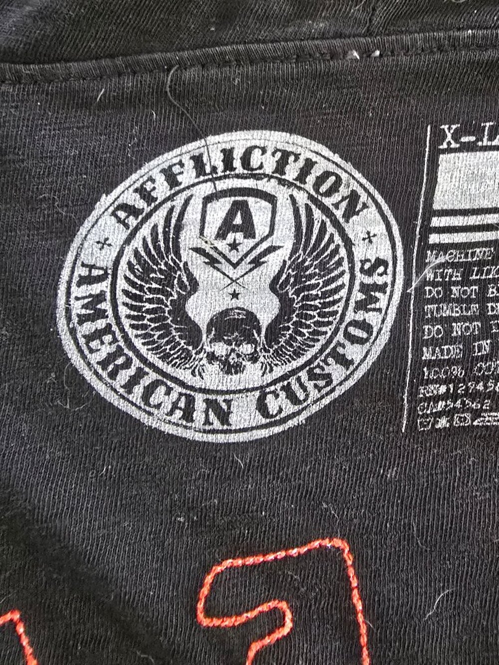 Women's Vintage Affliction 2 pc. Set - Hoody and T-Shirt Size XL - Picture 6 of 9